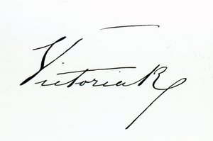 Signature of Queen Victoria